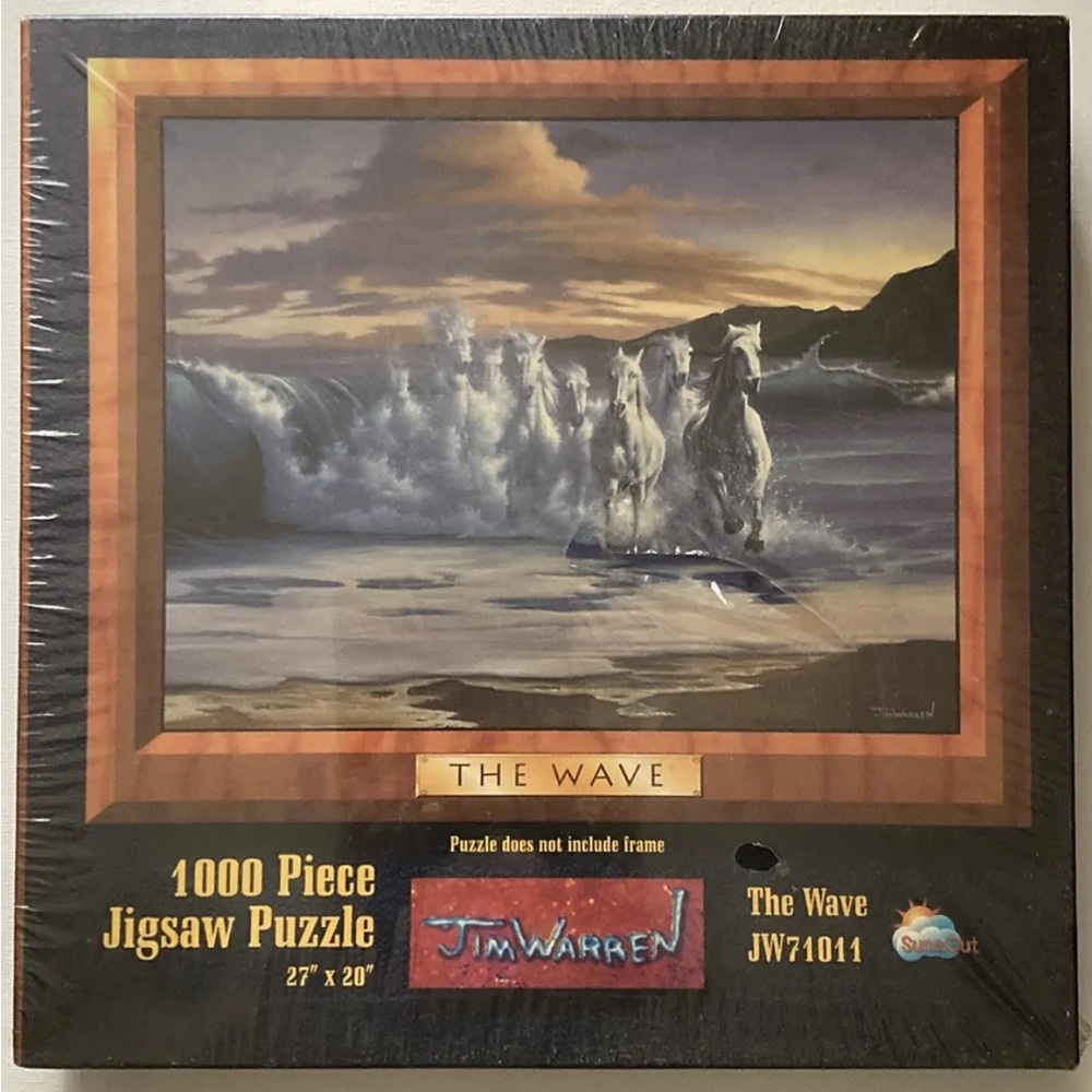 The Wave 1000 Piece Jigsaw Puzzle by Jim Warren New Sealed